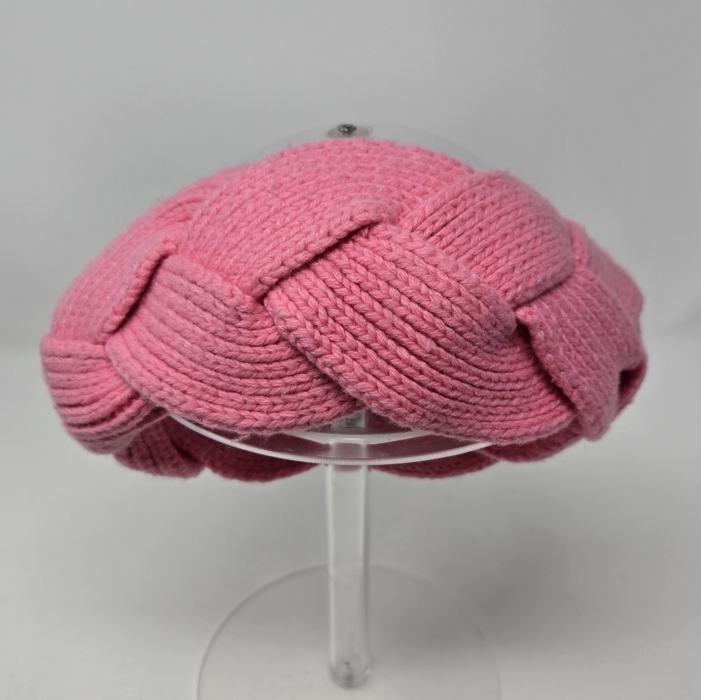 J. CREW KNITWEAR BUBBLE GUM PINK HEADBAND EAR WARMER WOMEN OS WINTER WOOL BLEND